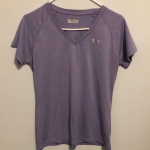 ⭐️ FINAL Under Armour V Neck Semi Fitted Heat Gear Shirt Size Medium